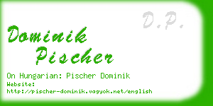 dominik pischer business card